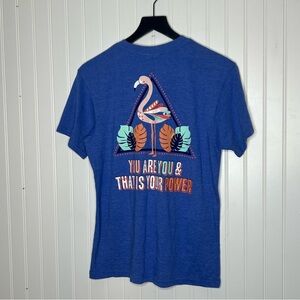 Jadelynn Brooke “Be you Do you For you.” Flamingo Graphic Short Sleeve Tee Small